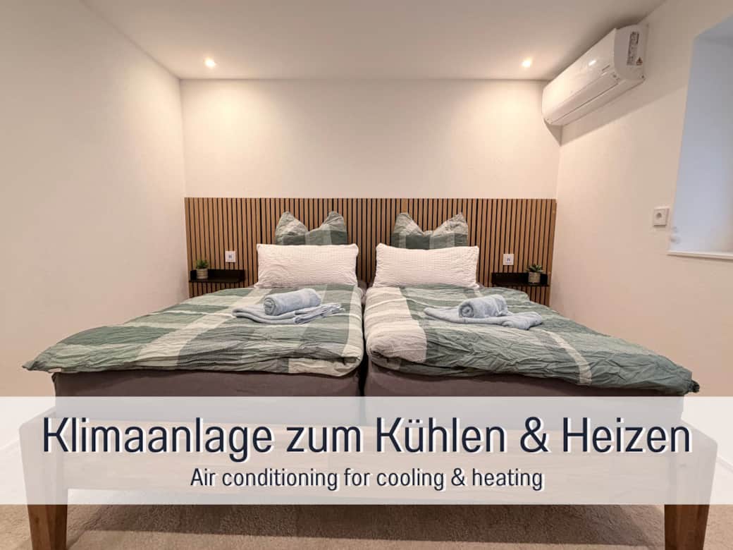 Klimaanlage im Schlafzimmer zum Kühlen und Heizen