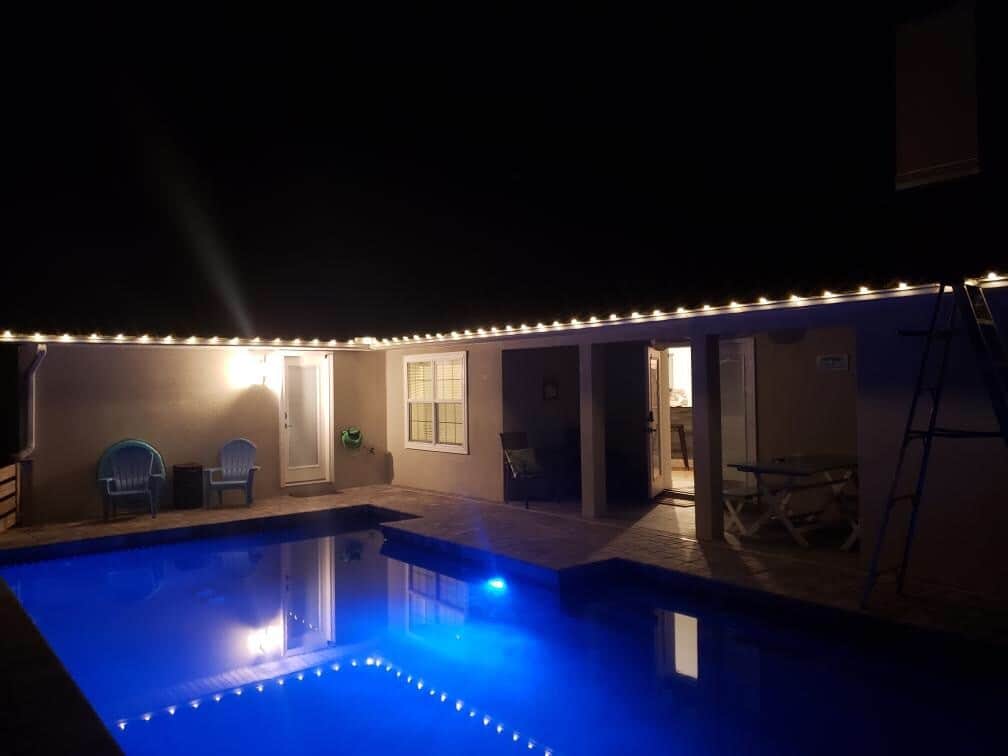 Nighttime swimming at its finest!