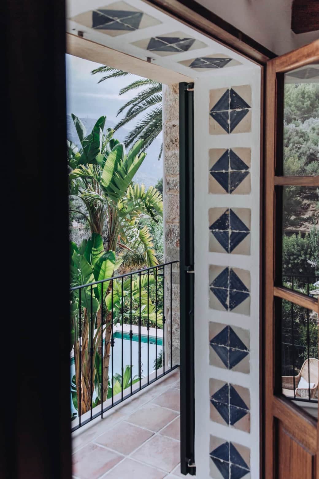 Bedroom 2's private balcony