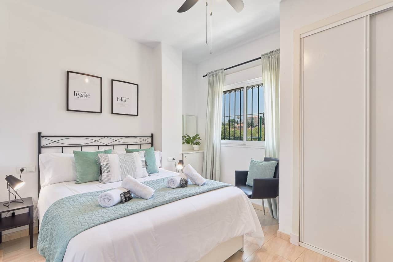Cozy and moder master bedroom.
