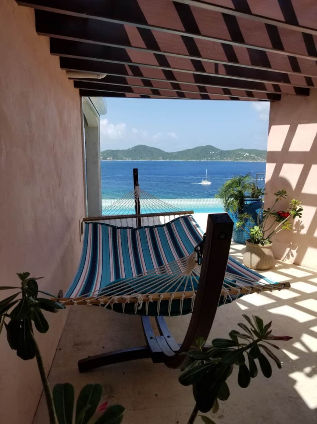 The hammock is a favorite place to relax