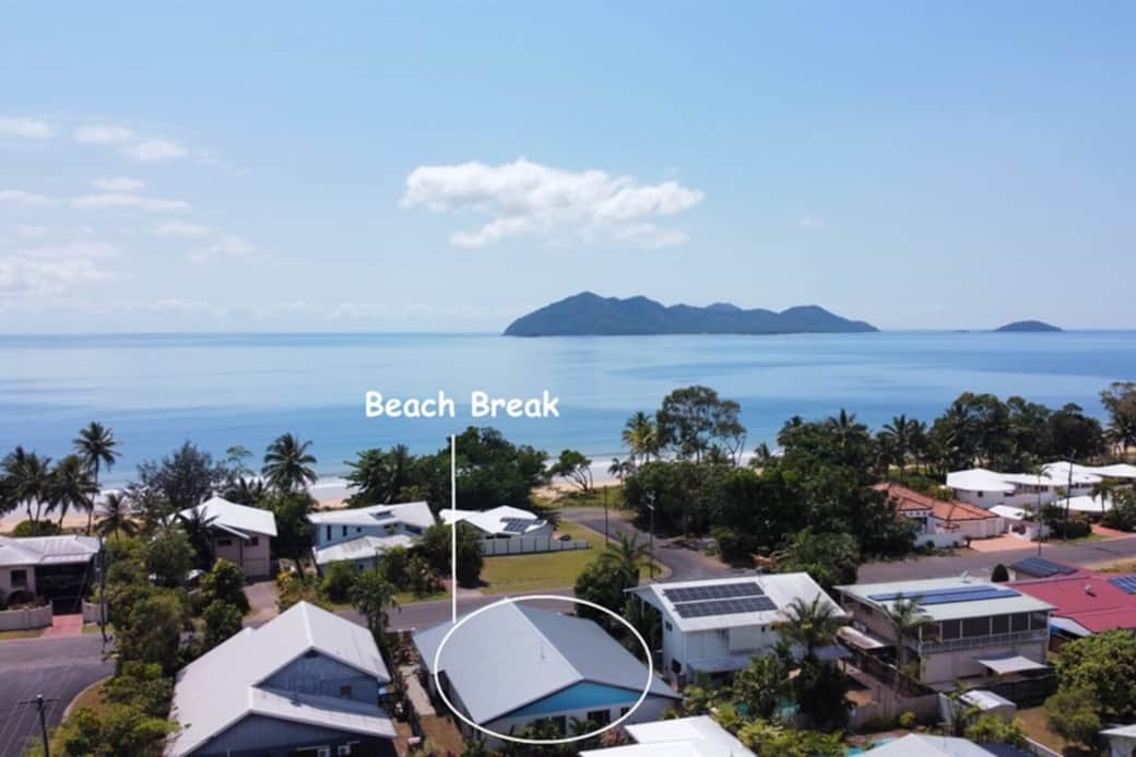 Beach Break - Aerial view to Dunk Island Beach Break - Aerial view to Dunk Island