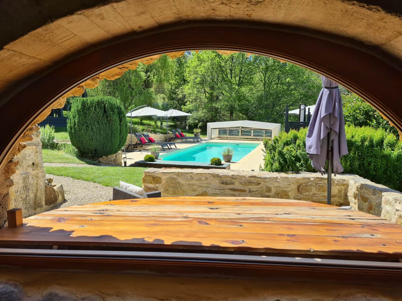 Blick von der Ferienwohnung