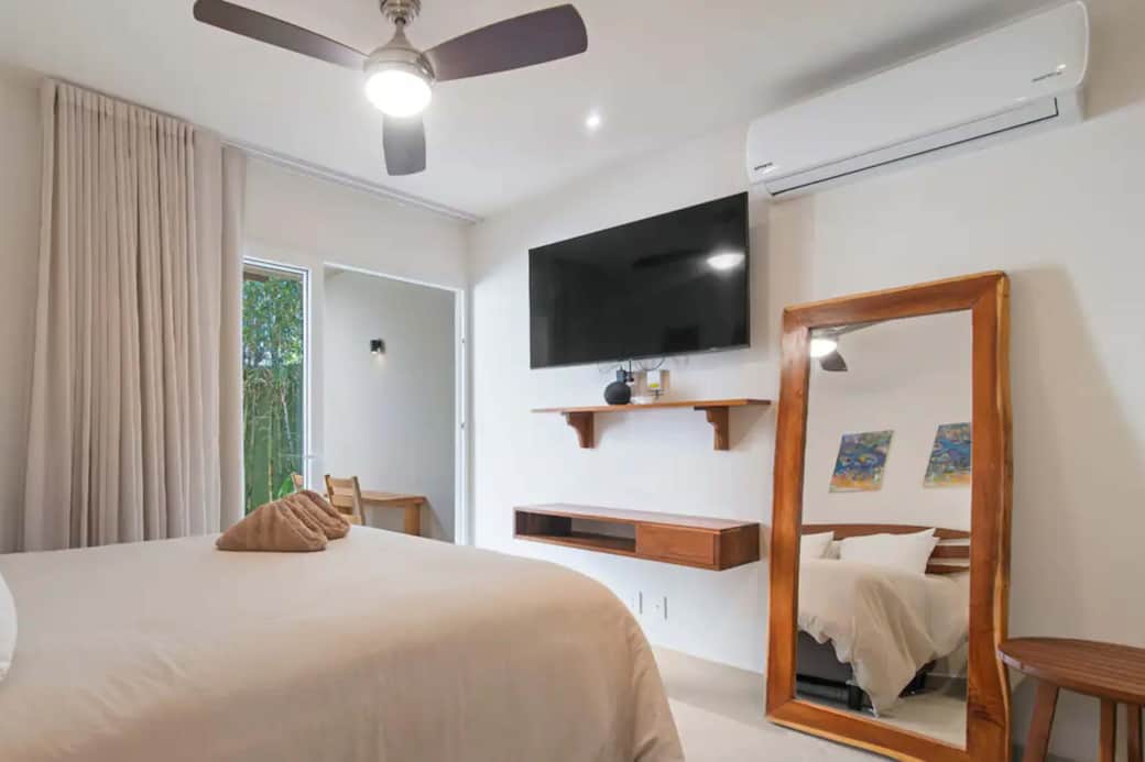 Cool & stylish: Excellent AC, full-length mirror, Alexa for tunes. Comfort & convenience guaranteed.