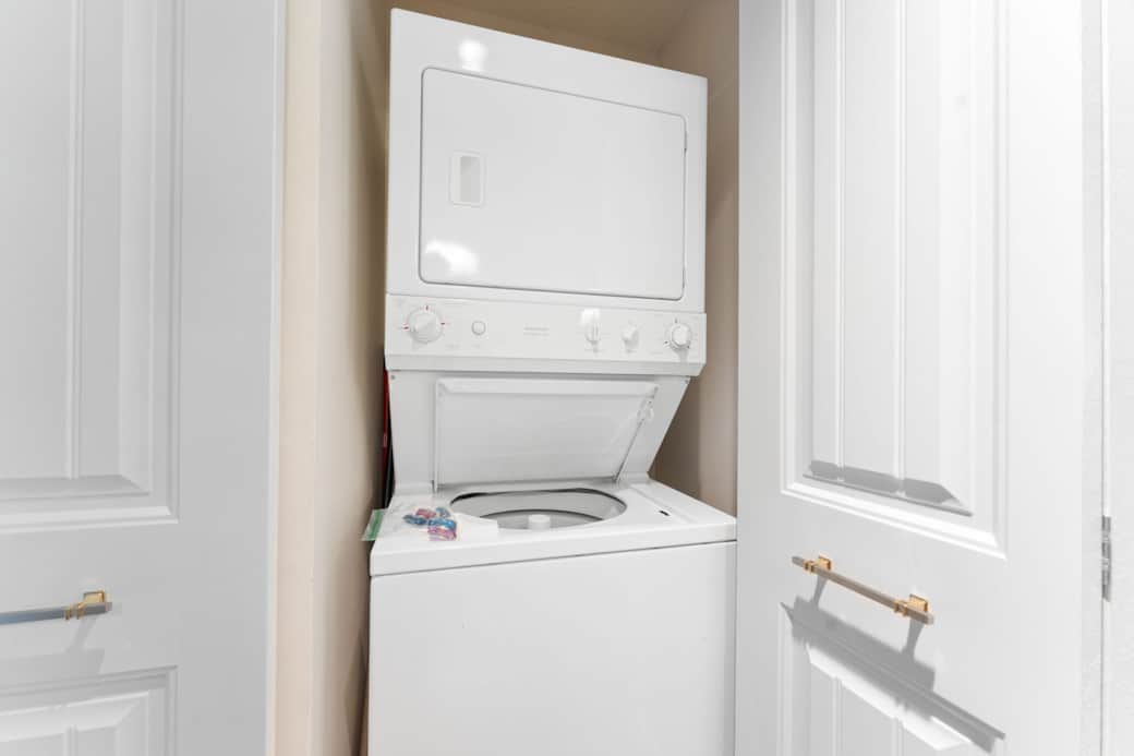Washer Dryer in the Unit