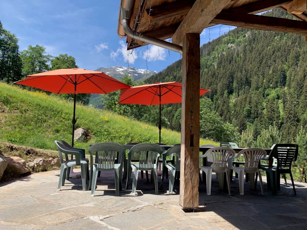 Terrasse en juin