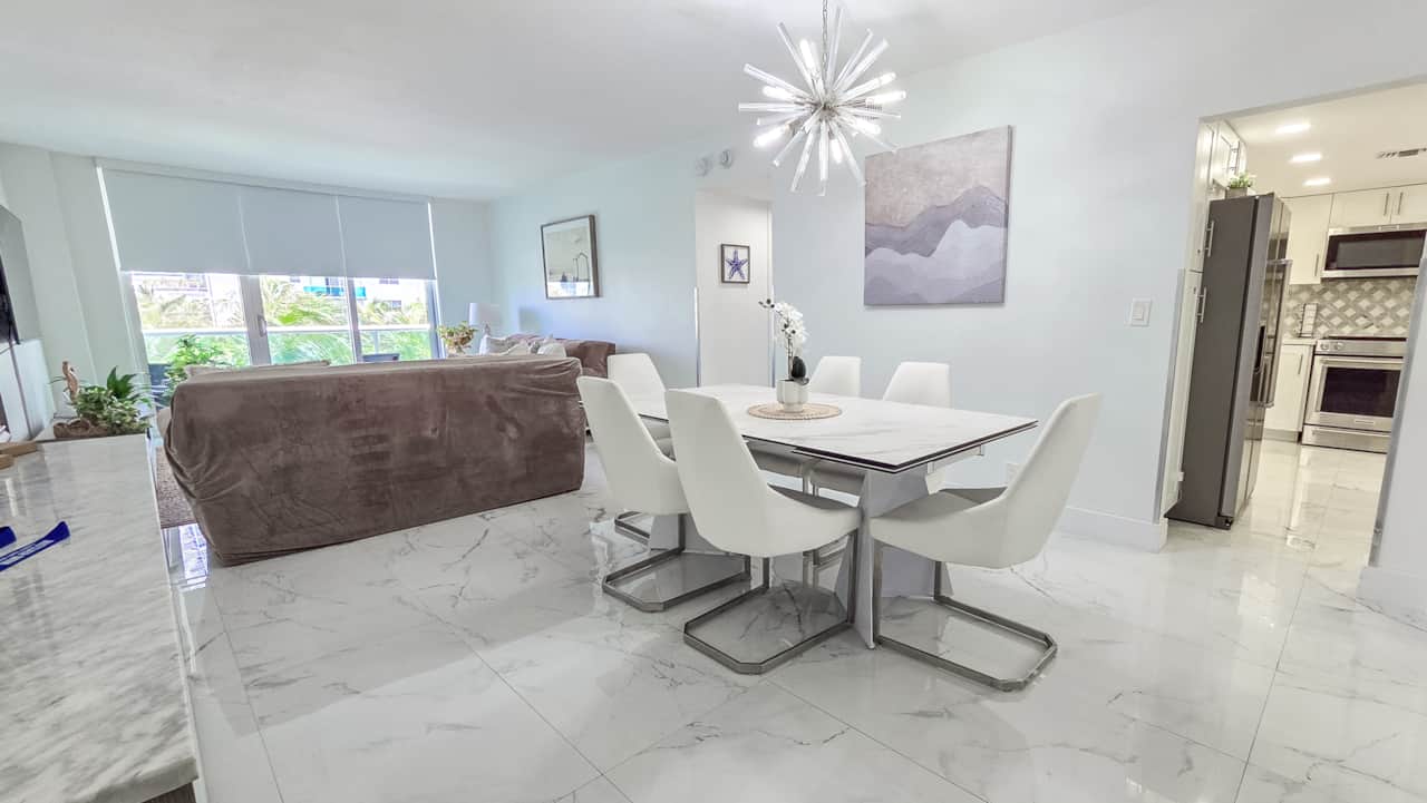 Comedor, Sala de estar y cocina