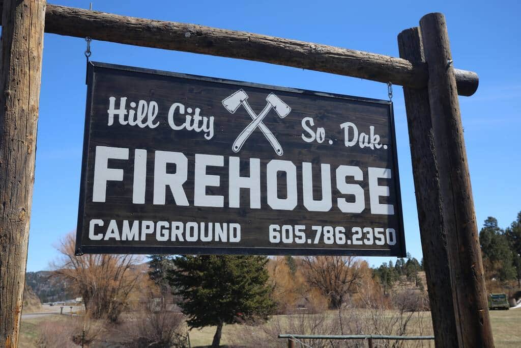 Turn here to cross the creek into the campground