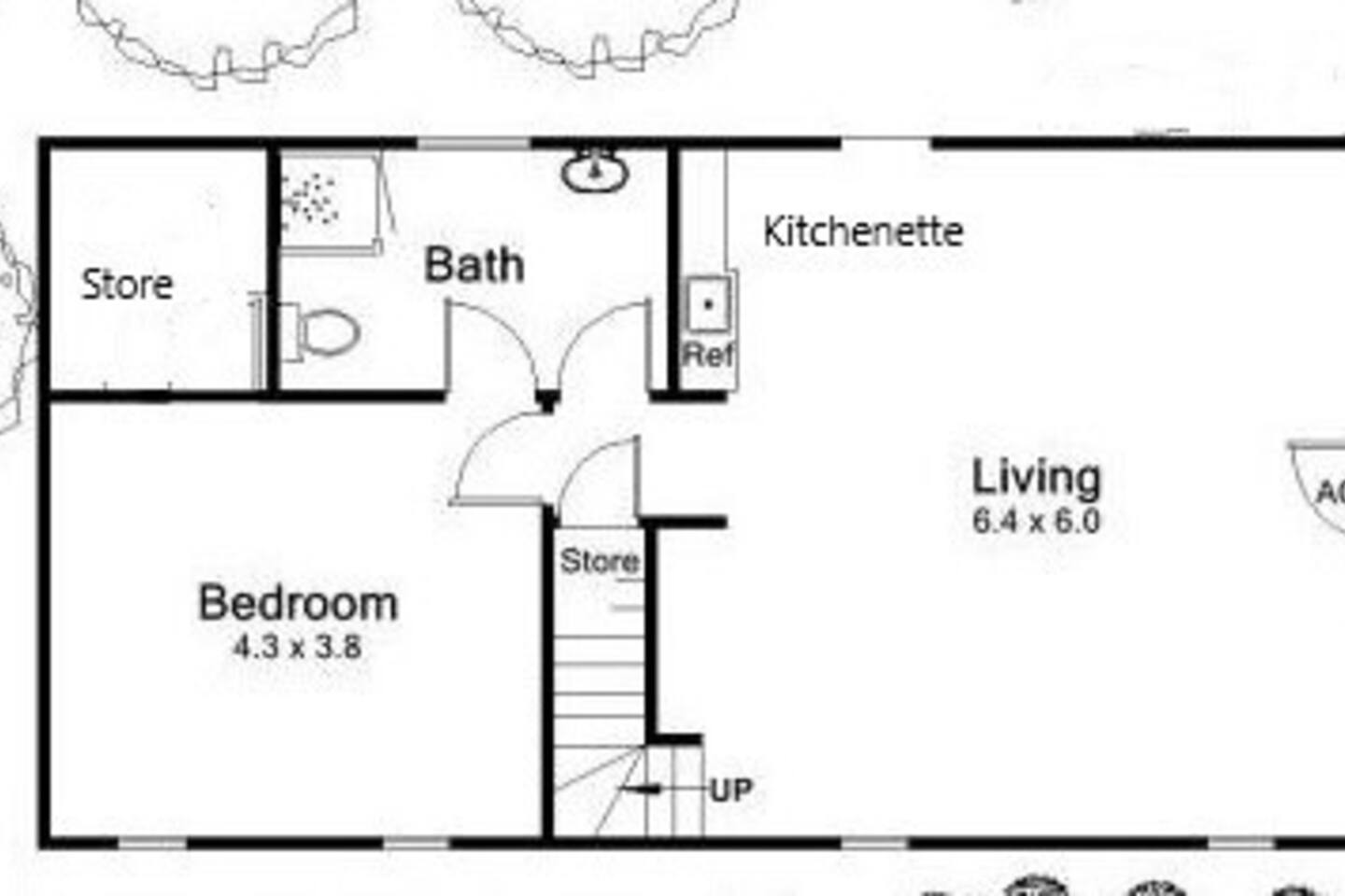 Adair House Guest Quarters Floorplan