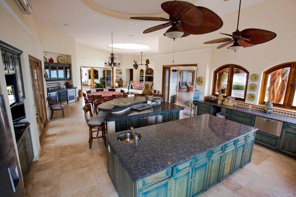 Coffee Bar, Kitchen Island & Indoor Dining Area