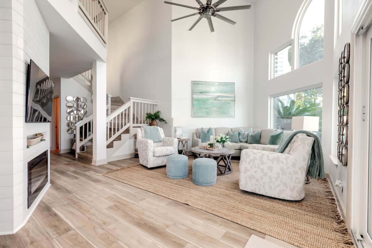An open floor plan that is great for family gatherings.
