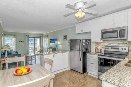 Kitchen/Dining and Living Room.

