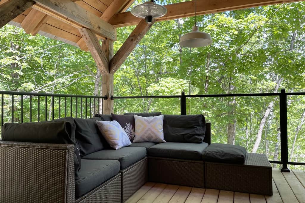 Coin lounge sur la terrasse