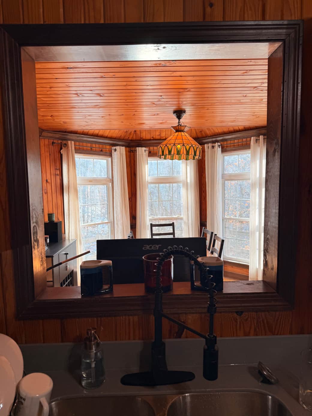 Kitchen looking into the dining room