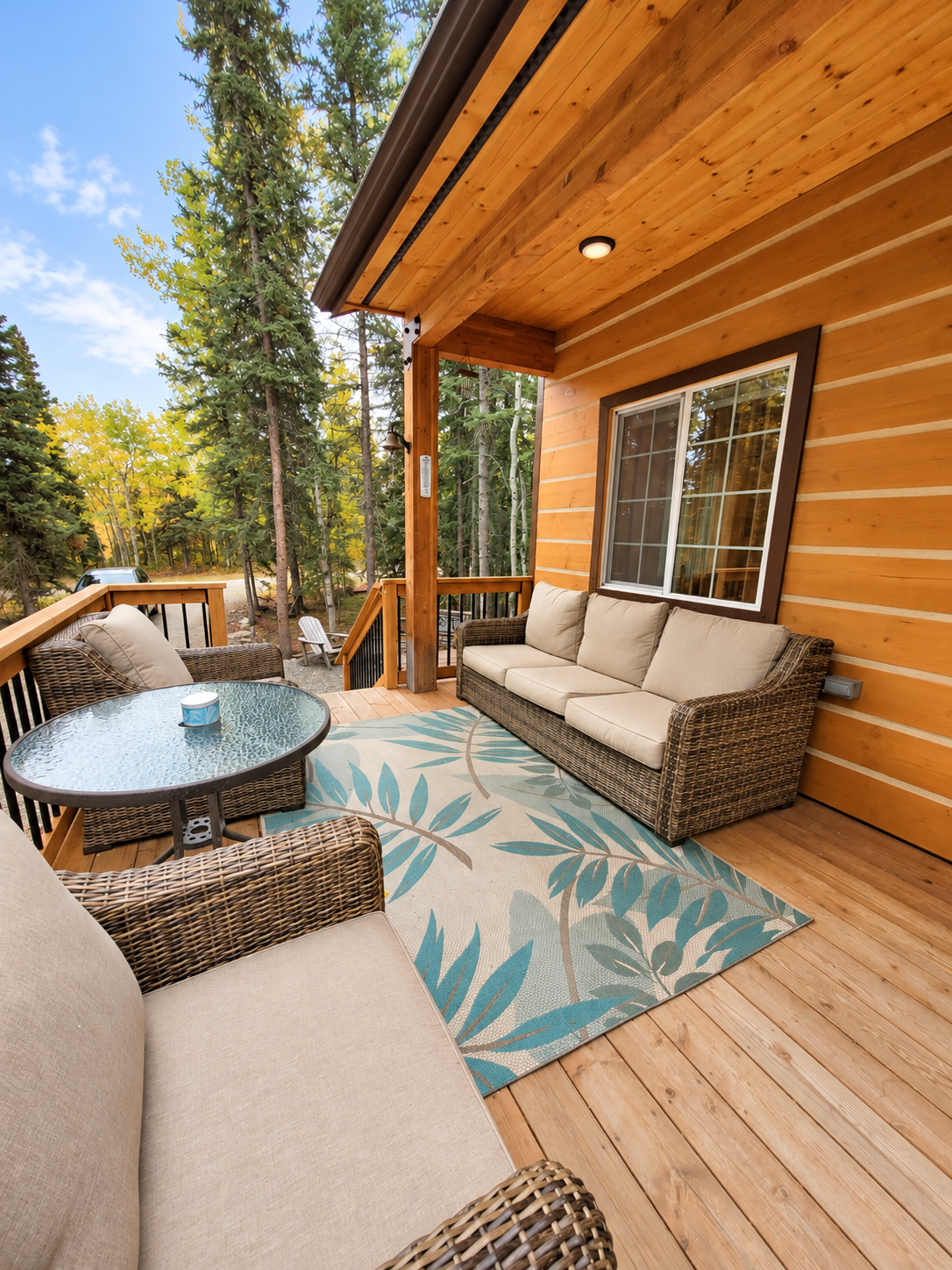 Porch seating area 