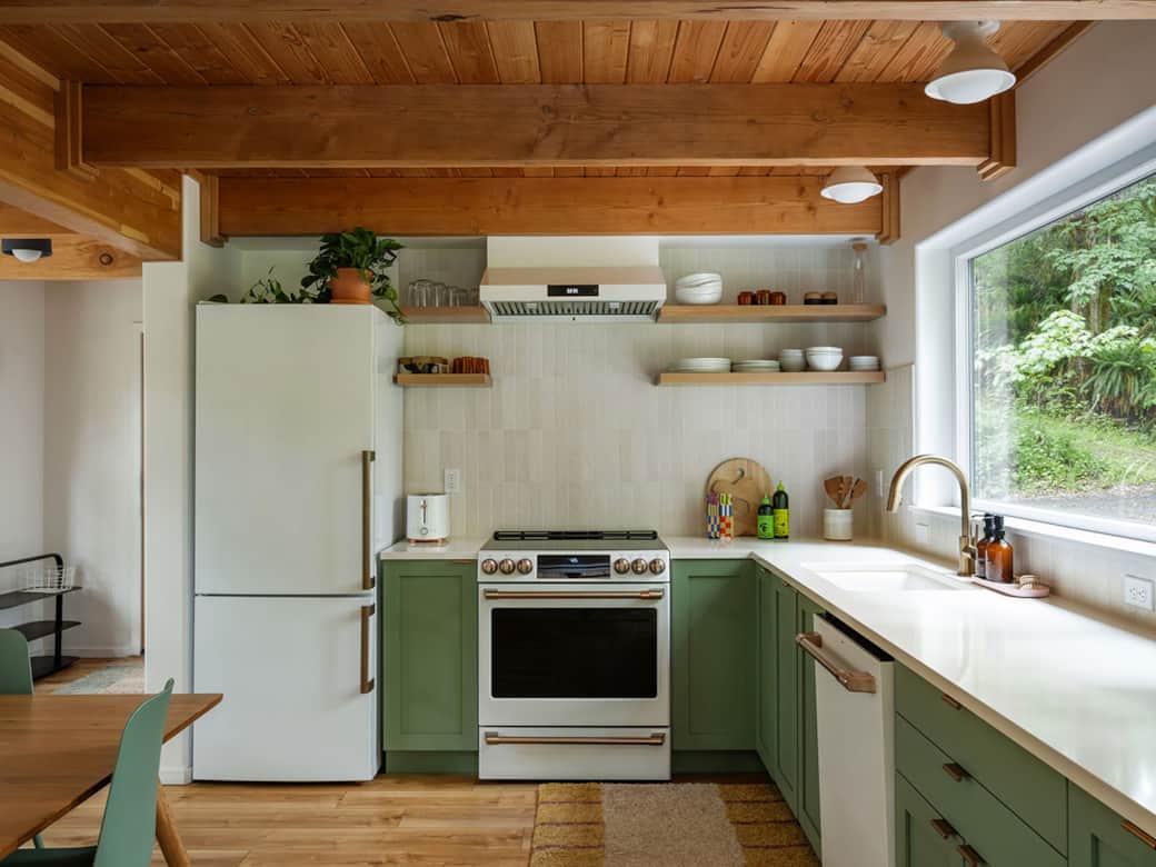 A fully stocked kitchen with modern appliances A fully stocked kitchen with modern appliances