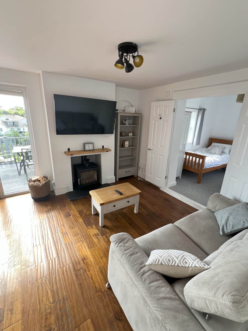 Lounge and Fireplace