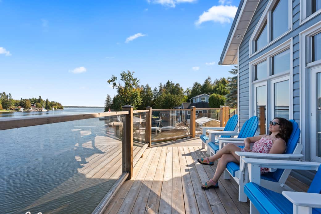 Relax with waterfront views