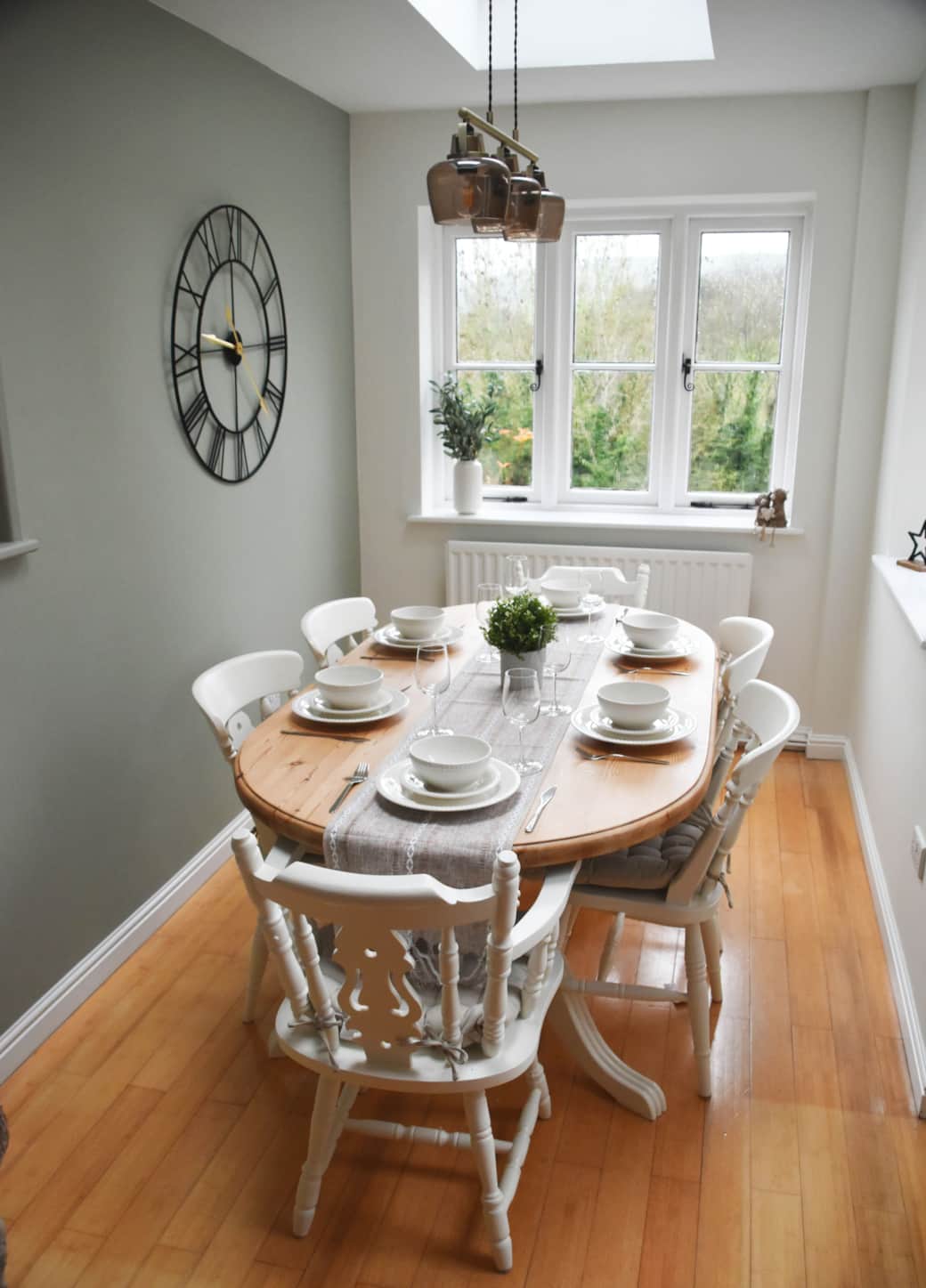 Dining table with seating for 6