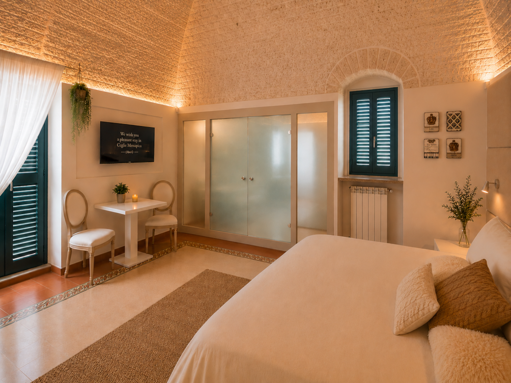 Studio view with sleeping area