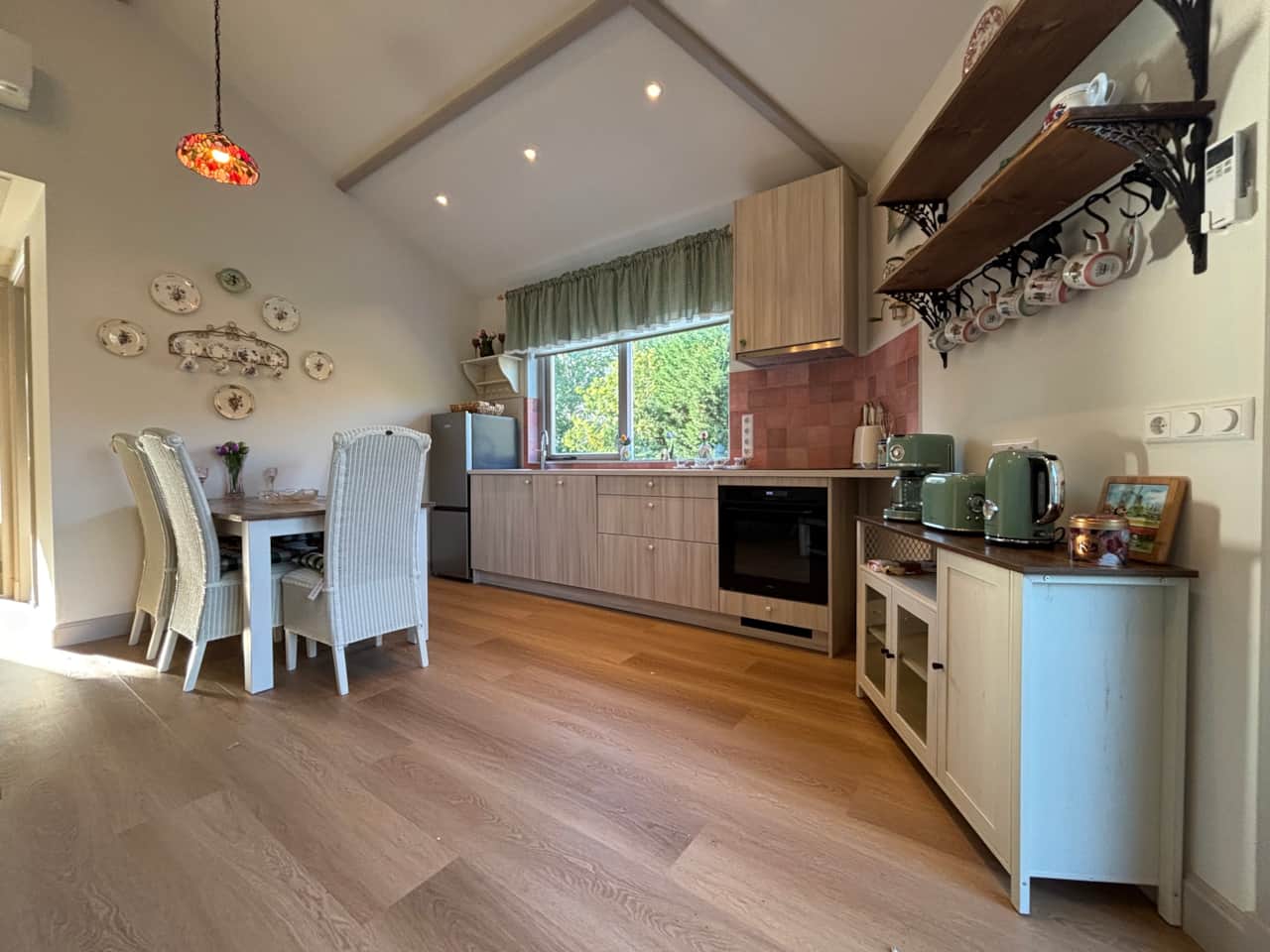 The tulip kitchen only view - table and coffee corner too