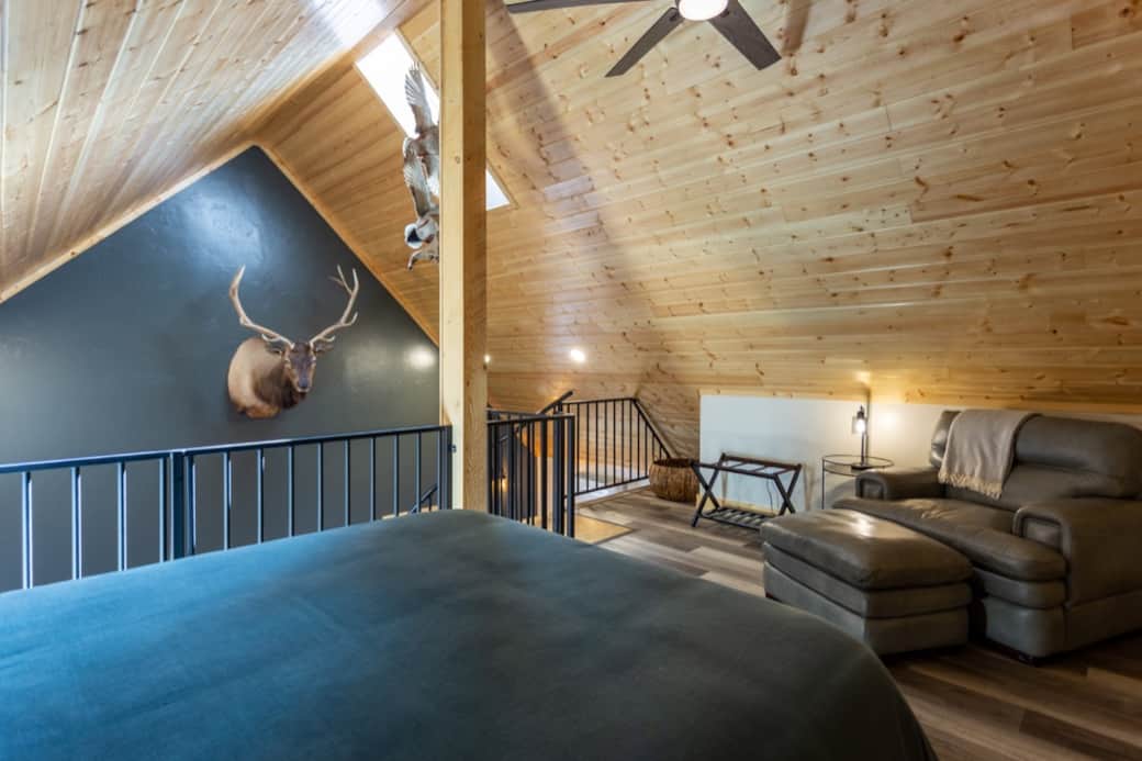 Upstairs loft area