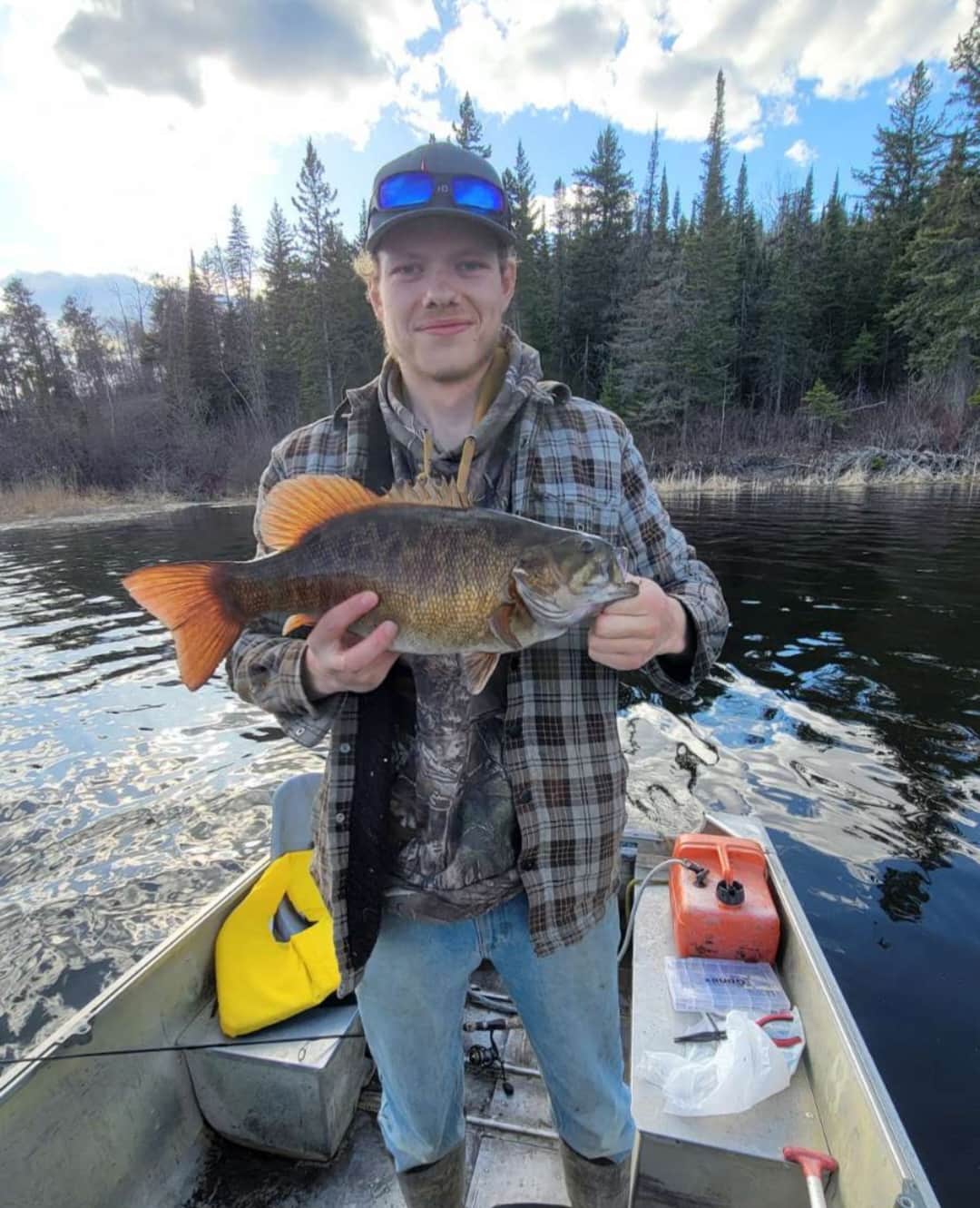 Master Angler bass caught on Bird Lake