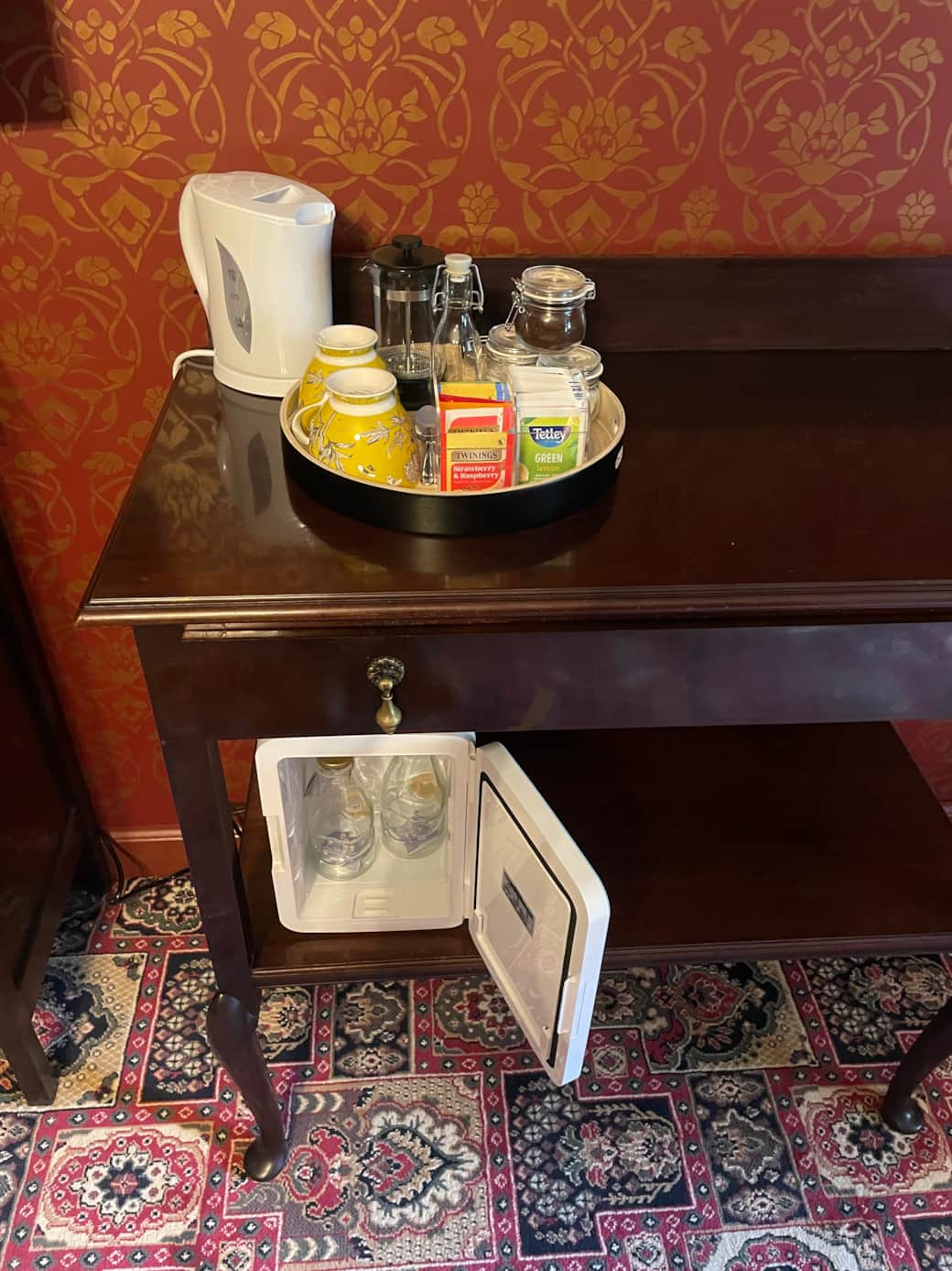 All rooms have tea and coffee making facilities with  cafetière and mini fridge with fresh milk