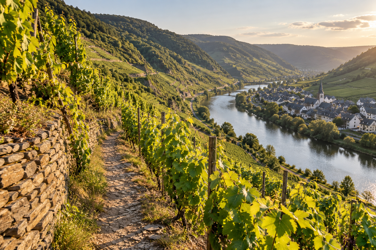 Wandern in den Weinbergen