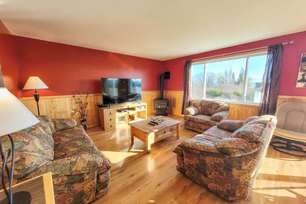 Living room 1, with gas fireplace