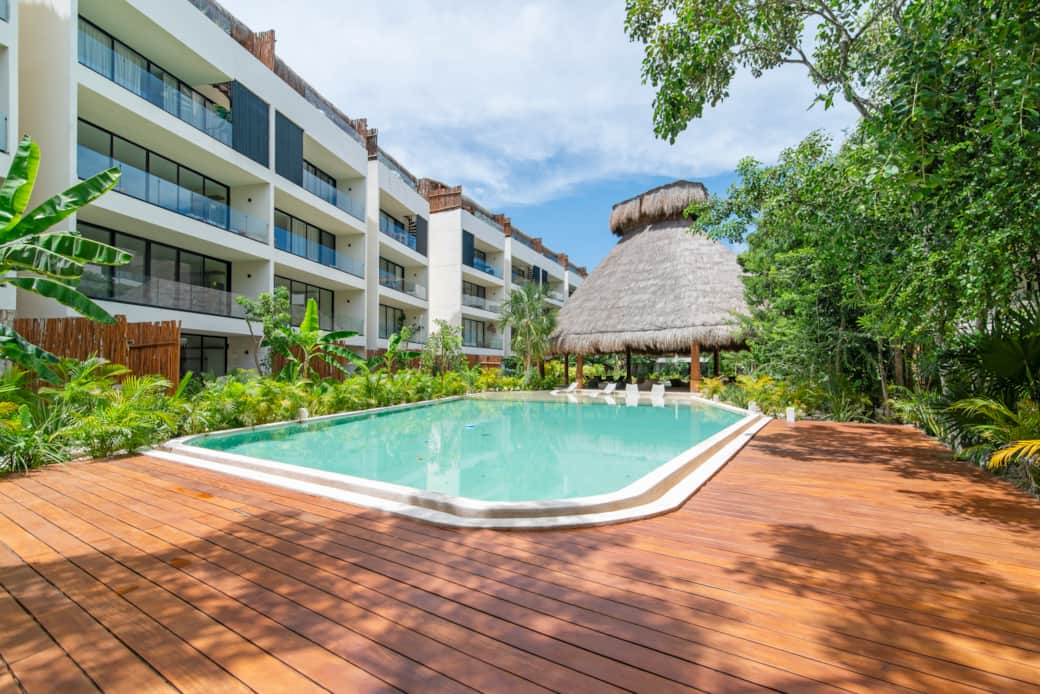 Two ground floor lagoon style pools onsite. Two ground floor lagoon style pools onsite.