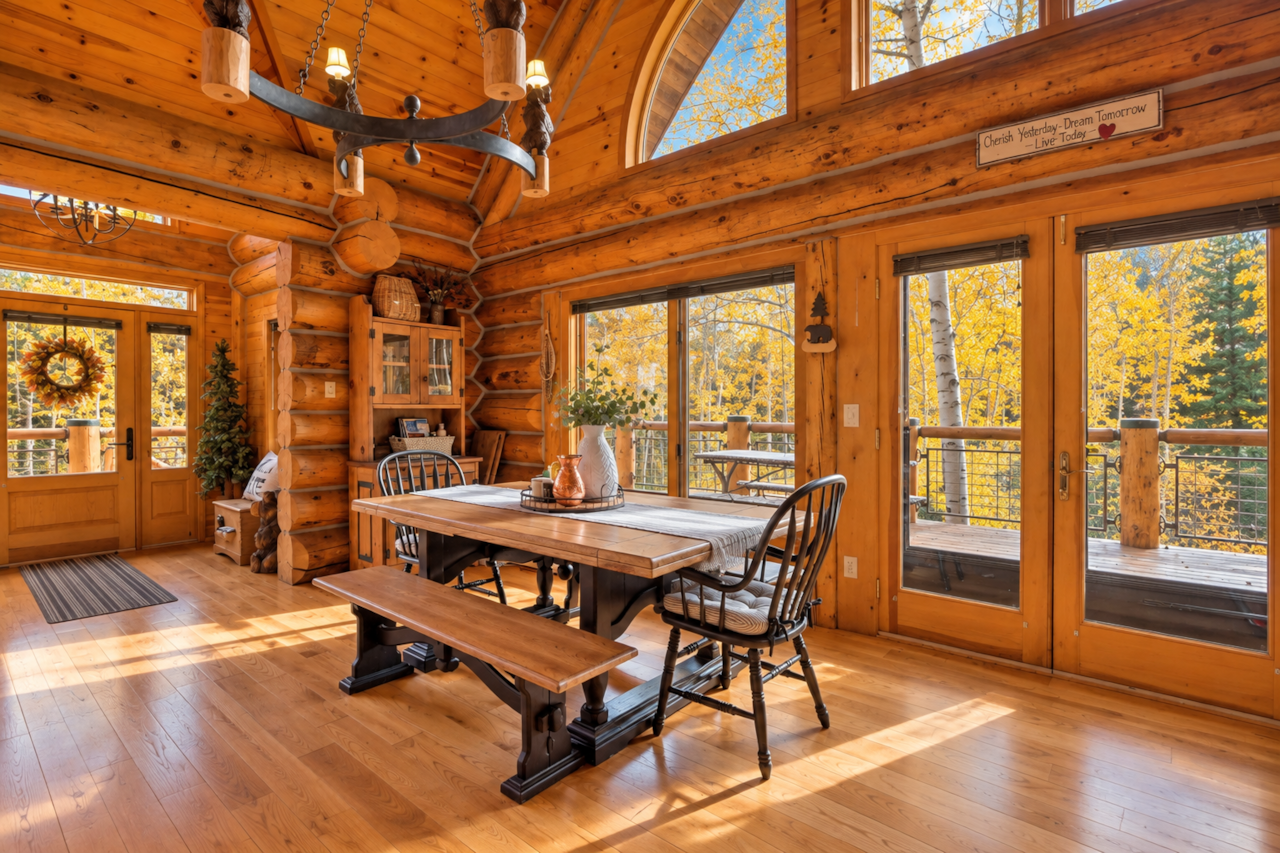 Fall Colors shine through the windows