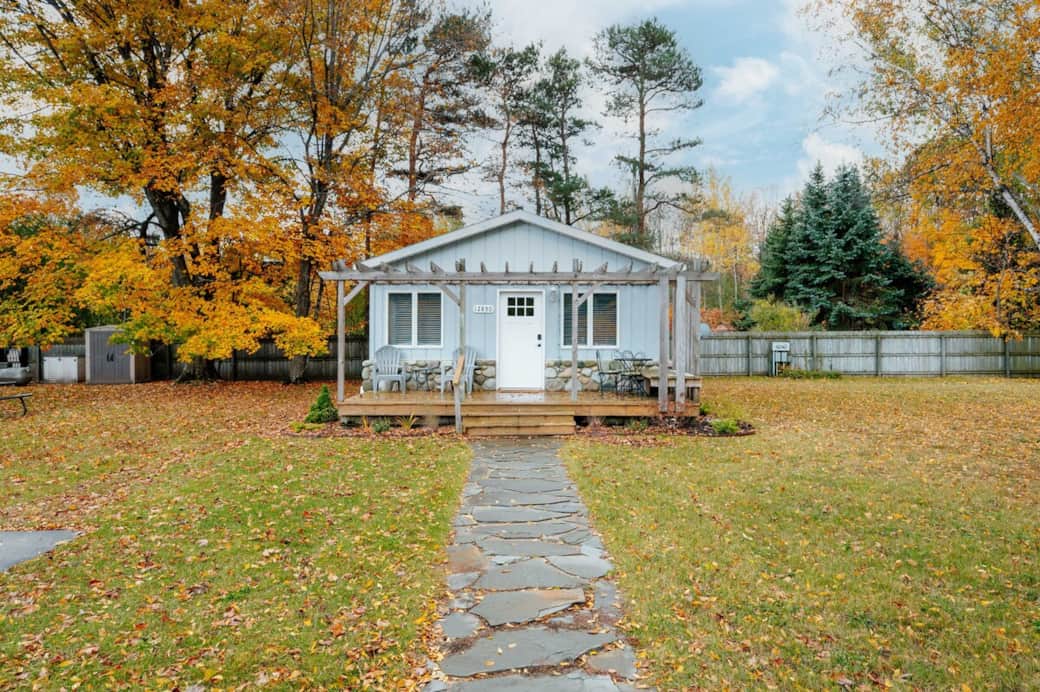 The cottage is a great place for a Fall getaway.