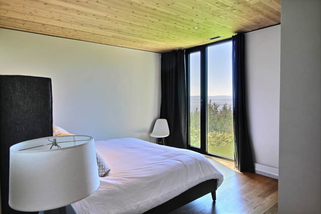 Charlevoix Chalets La Blanche Bedroom Panoramic View 11