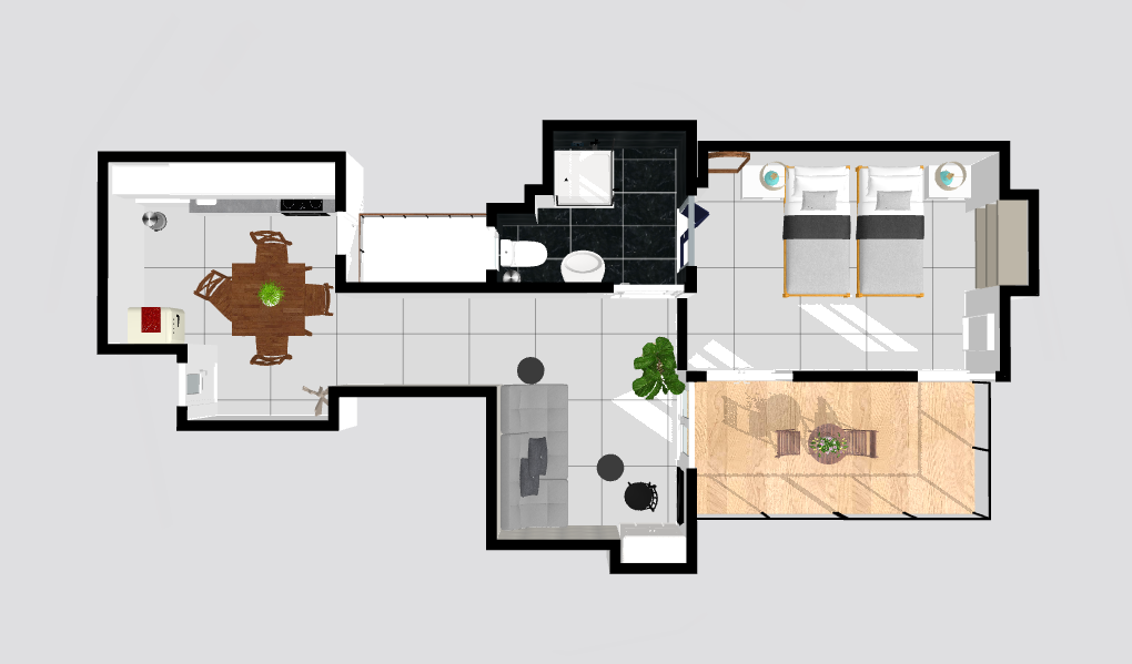 Apt 3 - Top View