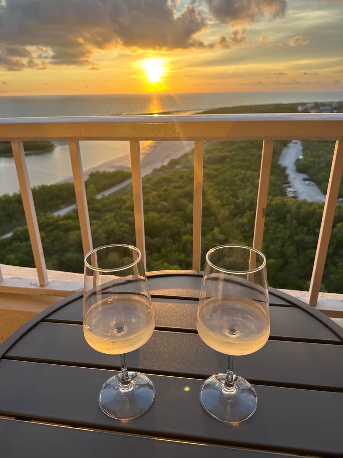 Your front row seat to Golden-hour views from your 19th-floor penthouse overlooking Tigertail Beach 