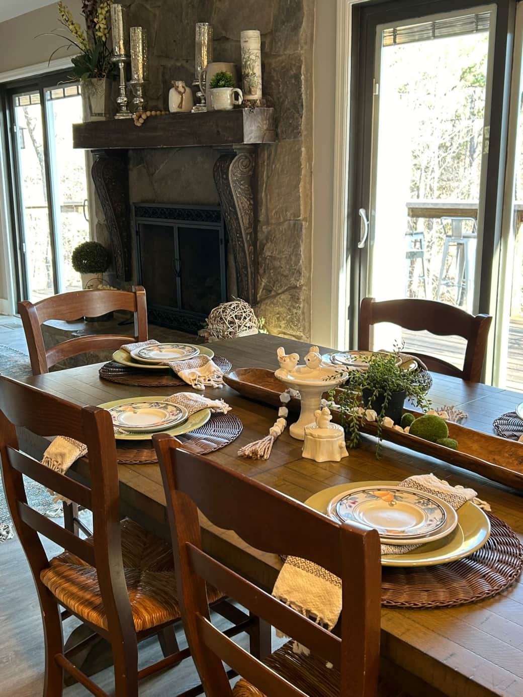 Start the feast! Dining table seats 10