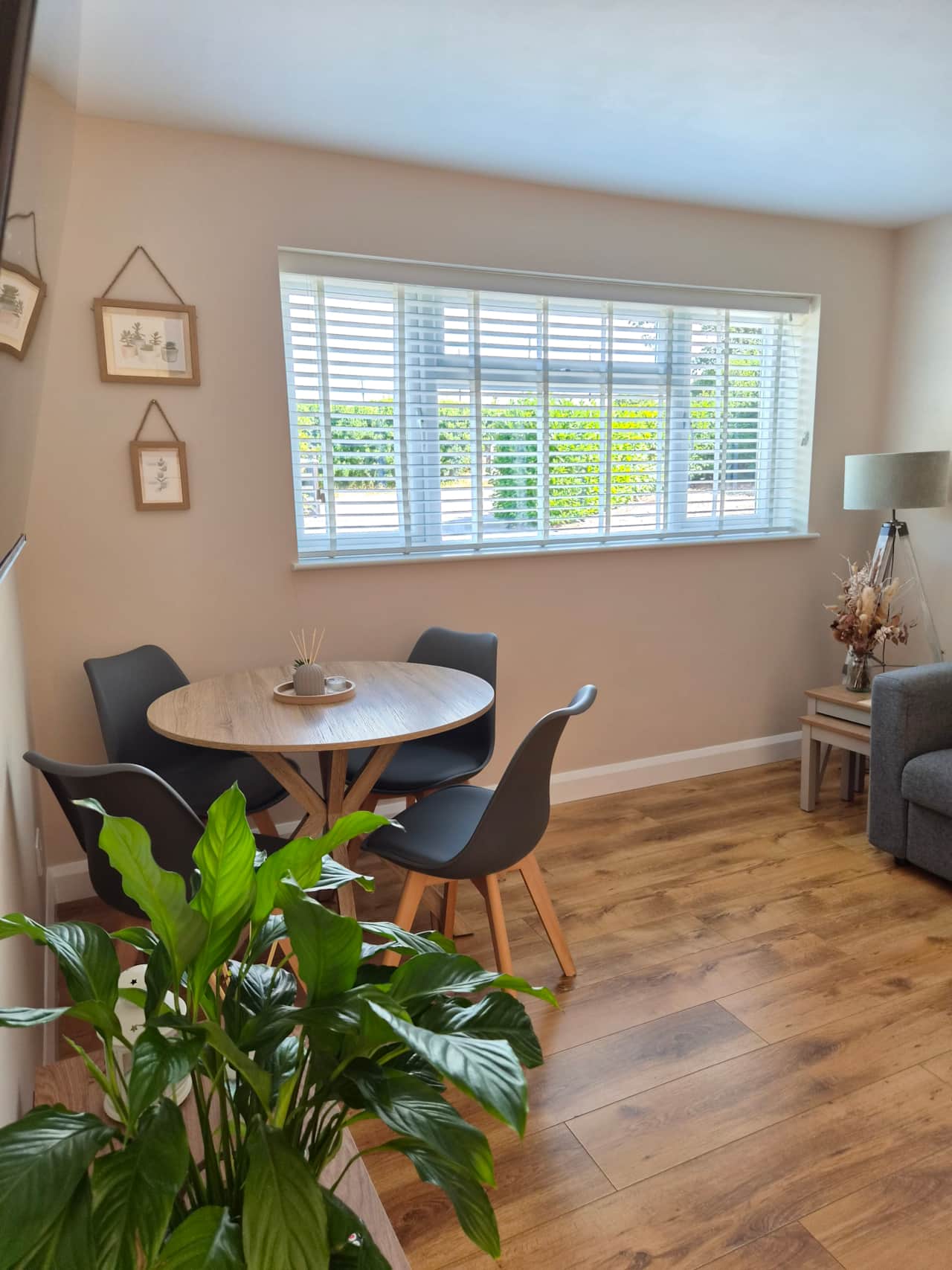 Modern dining area
