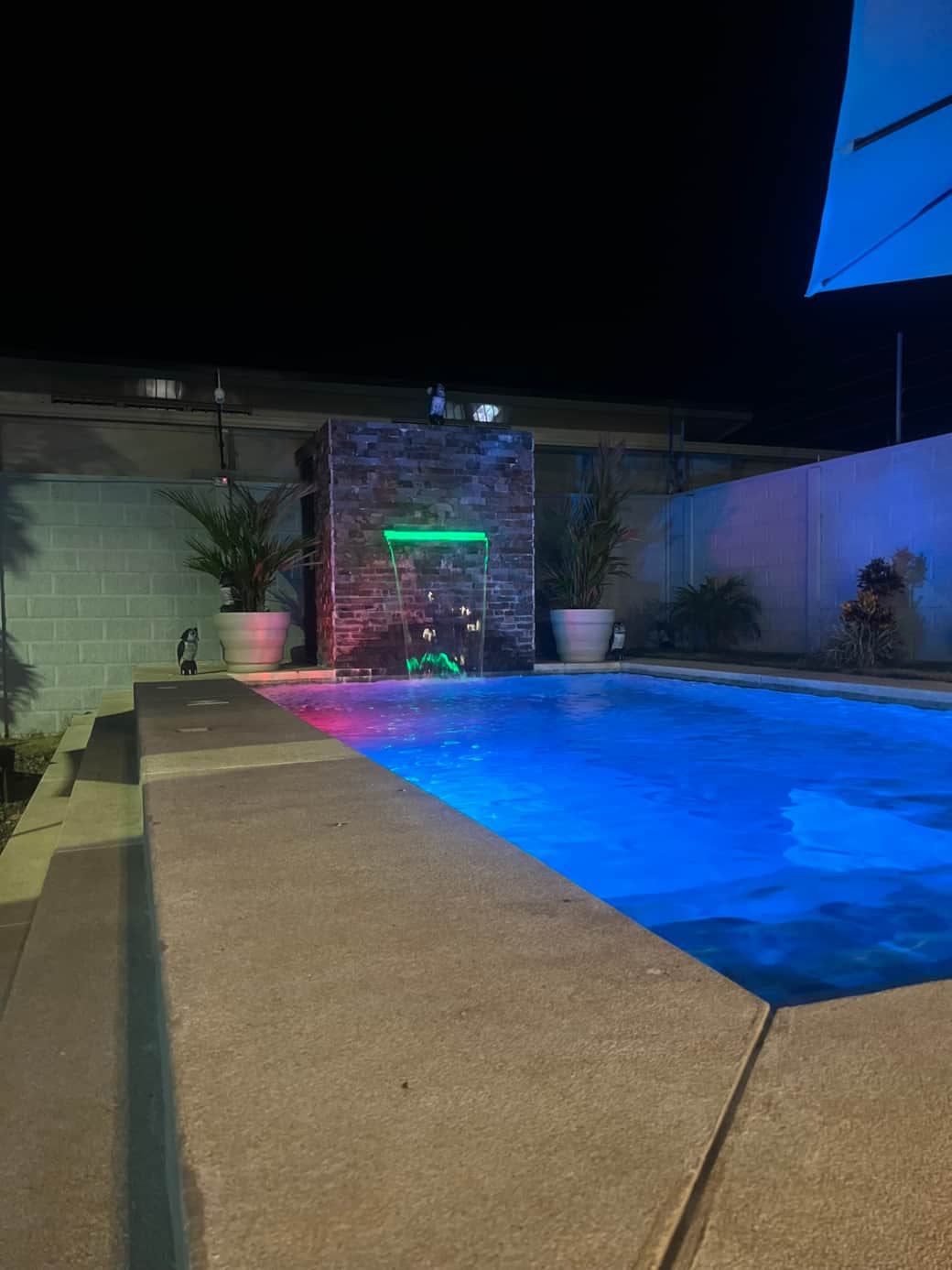 Piscina de Noche