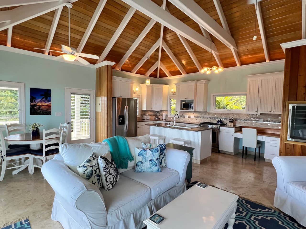 All About the View living and kitchen