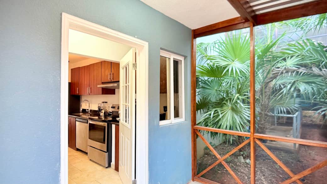 Porch trasero con malla