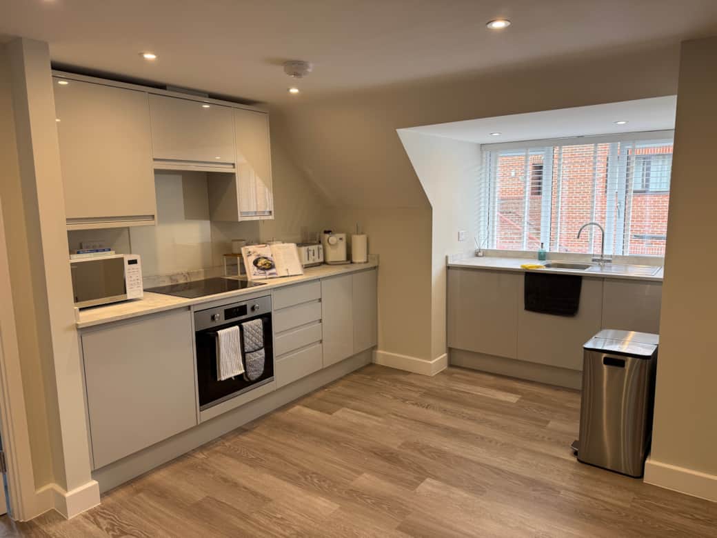 Open plan kitchen area Open plan kitchen area