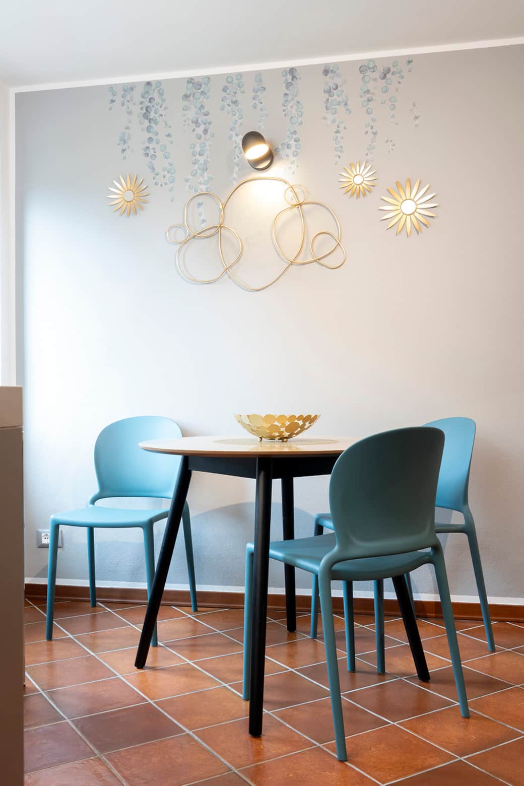 Table for 4 with comfortable seating: this is the dining area where meals become memories.