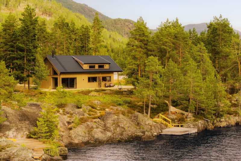 Lake House Sundsøy met sauna & jacuzzi