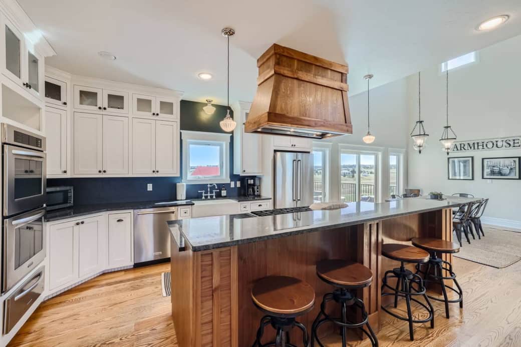 Guests are always surprised how fully stocked this kitchen is--spices, cookware, and so much more.