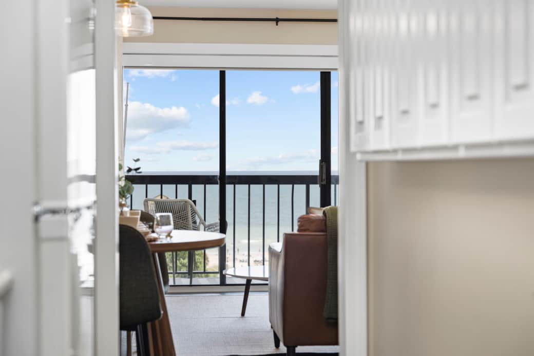 Ocean Views from Inside the Condo