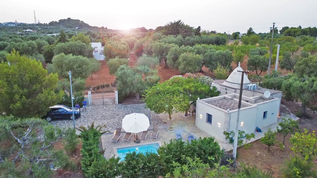Trullo Overhead Sunset