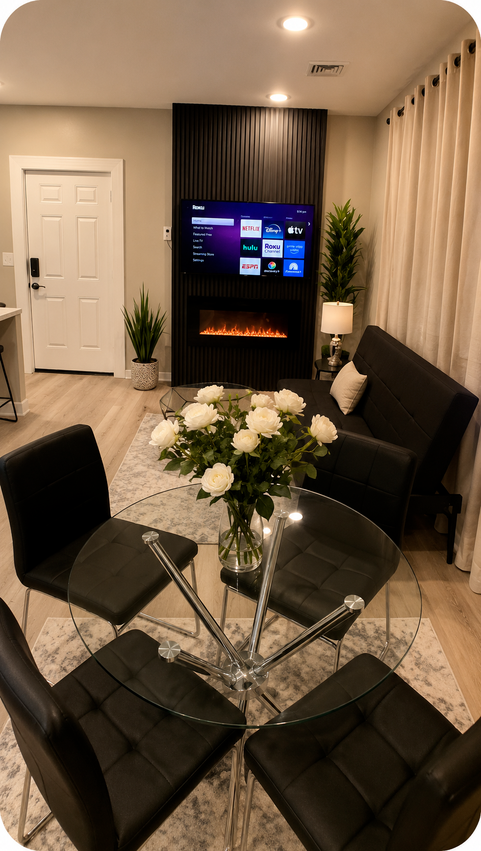  dining room table with four chairs