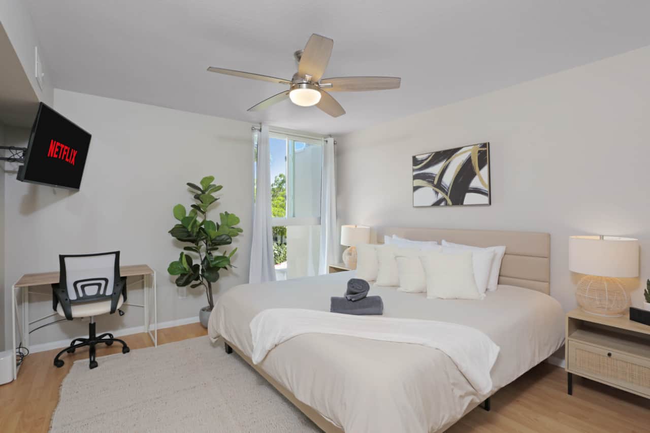Bedroom 1 with Designated Working Area