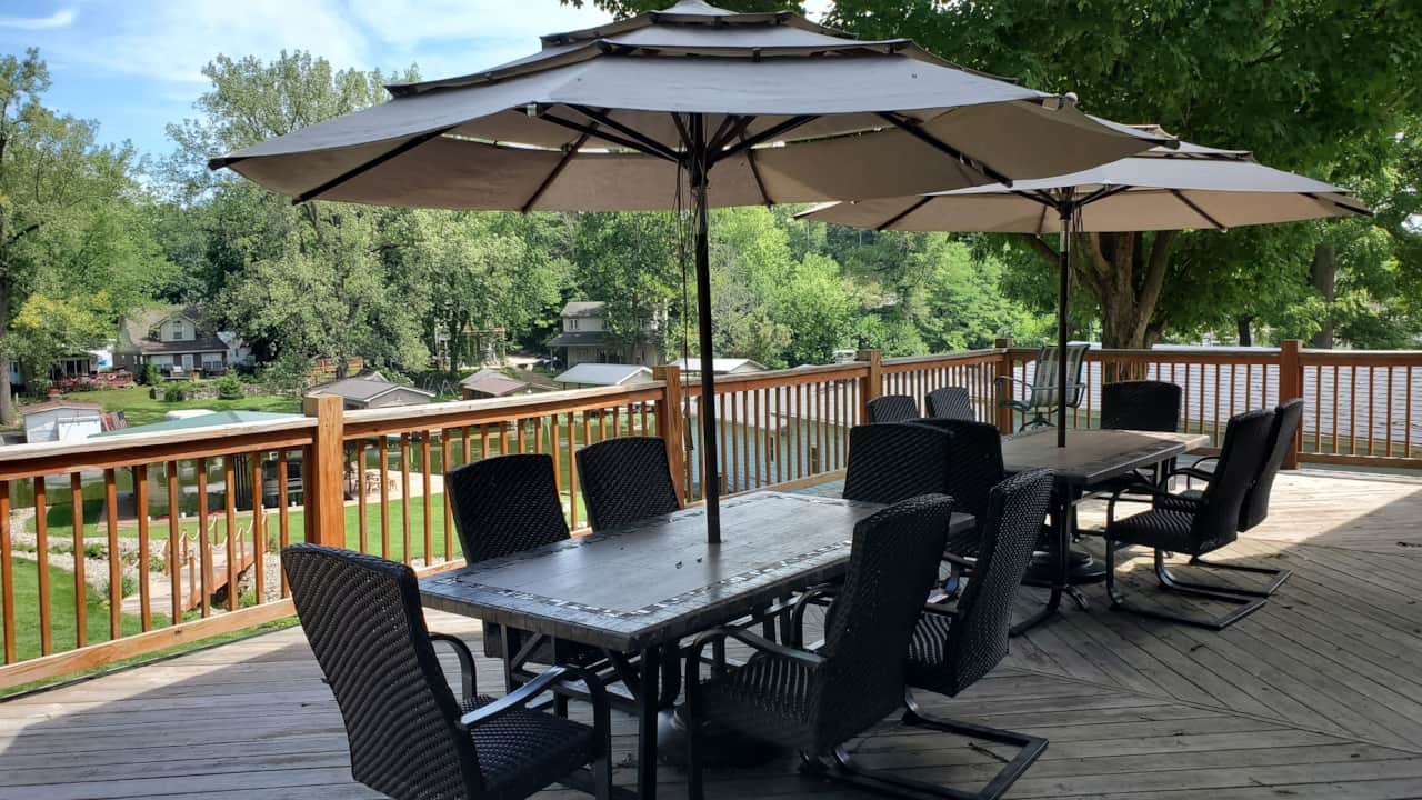 View From The 1,000 Square Foot Wrap Around Deck
